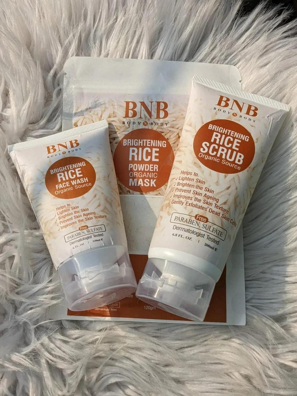 BNB Rice Facial Kit + Hair Oil 2 in 1 Set
