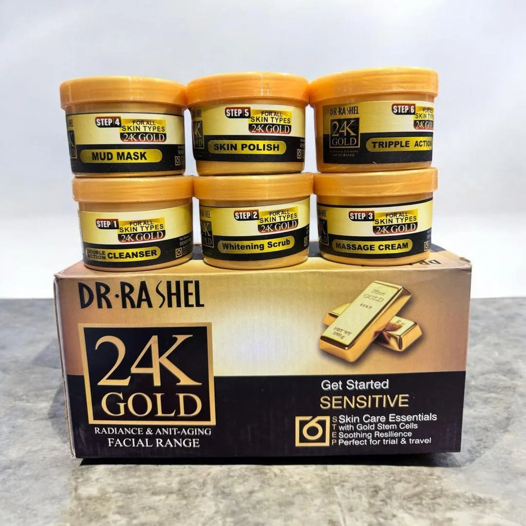 24K Gold Whitening Facial Kit for All Skin Types