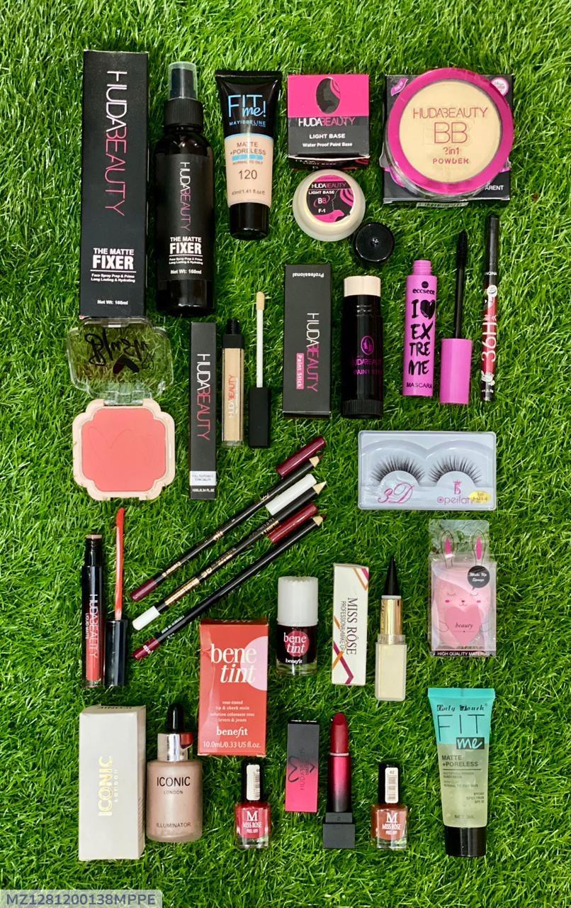 20-in-1 Makeup Set Matte Fixer & Lenses for Daily Wear