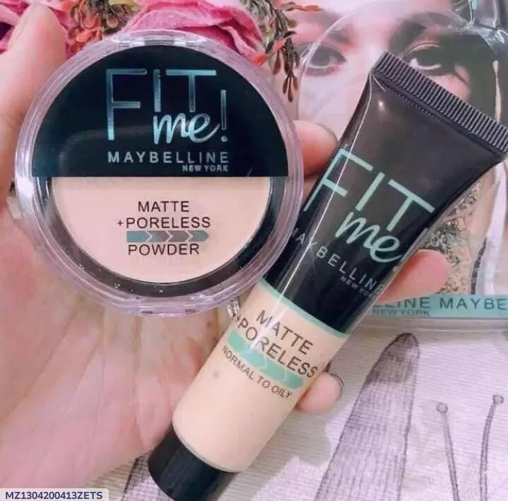 Dual Delight Makeup Set Matte Poreless Foundation Powder