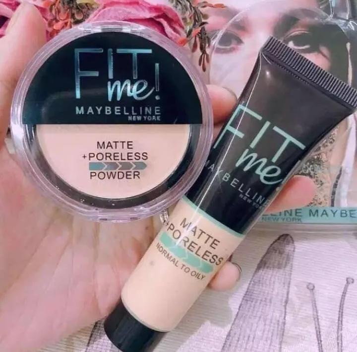 Dual Delight Makeup Set Matte Poreless Foundation Powder