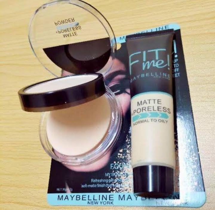 Dual Delight Makeup Set Matte Poreless Foundation Powder