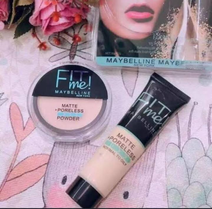 Dual Delight Makeup Set Matte Poreless Foundation Powder