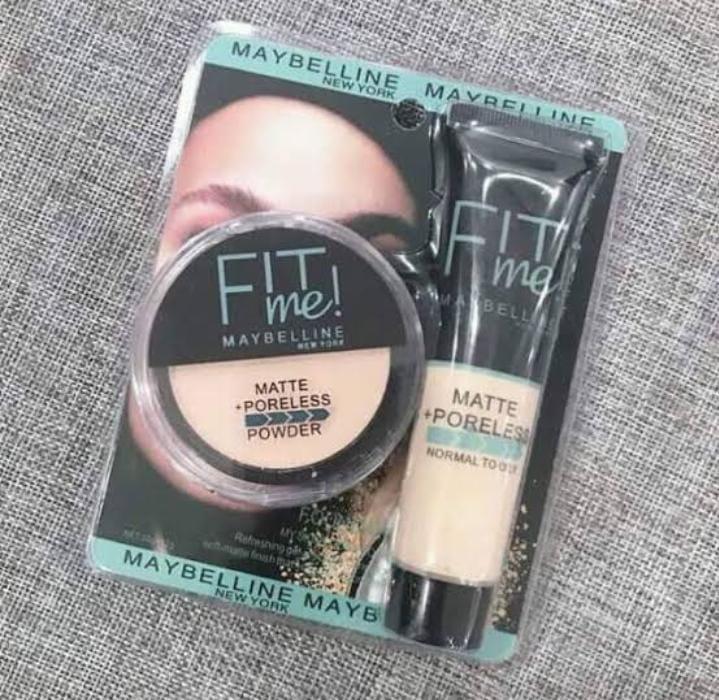 Dual Delight Makeup Set Matte Poreless Foundation Powder