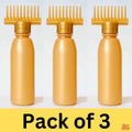 Golden Hair Oil Applicator Comb Pack of 3