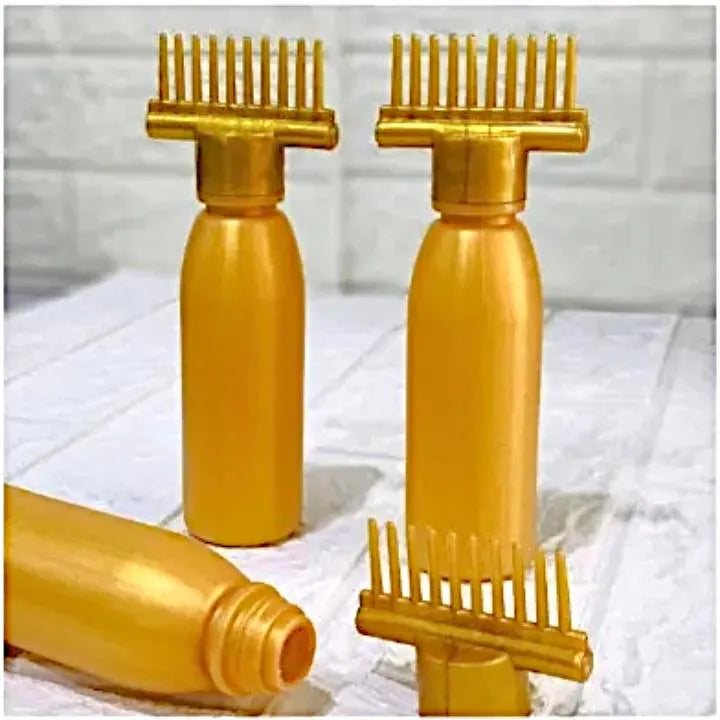 Golden Hair Oil Applicator Comb Pack of 3