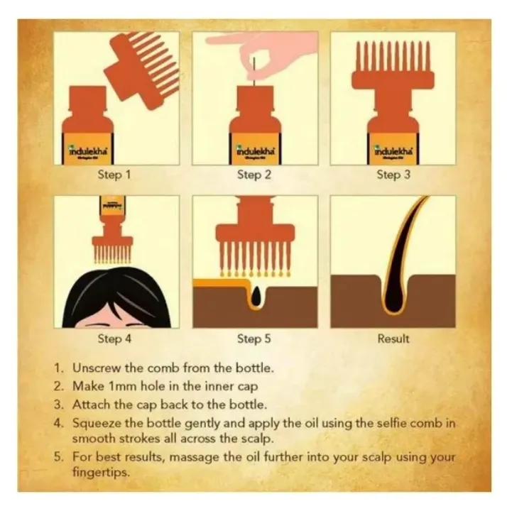 Golden Hair Oil Applicator Comb Pack of 3