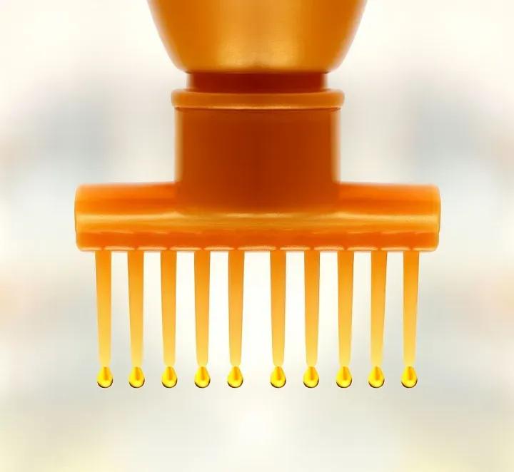 Golden Hair Oil Applicator Comb Pack of 3