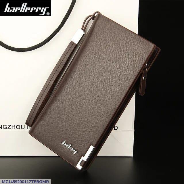 Brown PU Leather Girls Clutch for Formal Wear