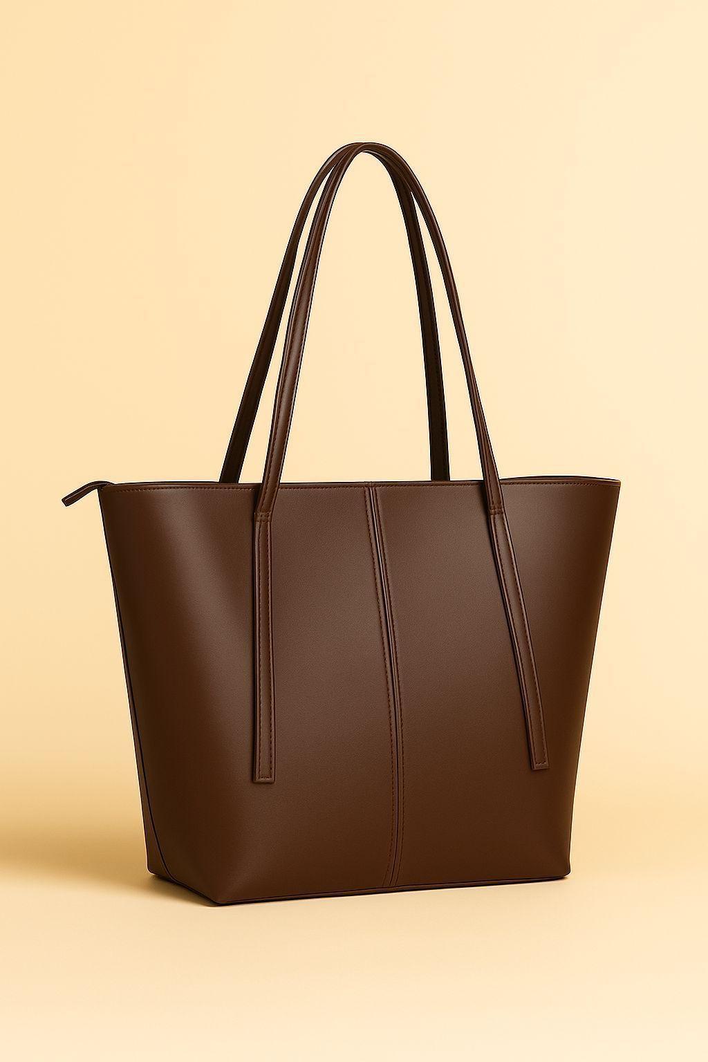 Maroon Rexine Tote Bag 12x5x11" for Daily Use