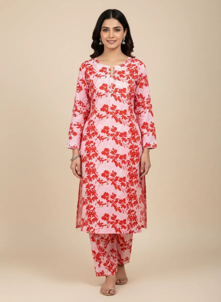 Stylish 2 Pcs Women's Unstitched Printed Suit