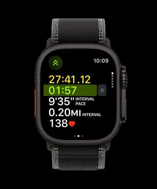 Apple Watch Ultra 3 Grey Silicone Strap