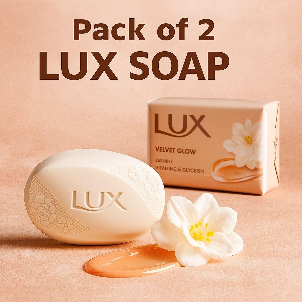 Lux Velvet Glow Soap Pack of 2 for Sensitive Skin