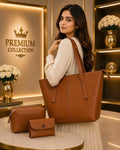 Women's Leather Plain Shoulder Bag