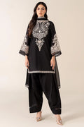 Black Embroidered 2-Piece Lawn Suit for Weddings Eid