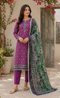3 Pcs Women's Unstitched Printed Suit