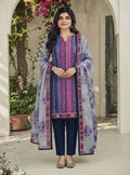 3 Pcs Women's Unstitched Printed Suit