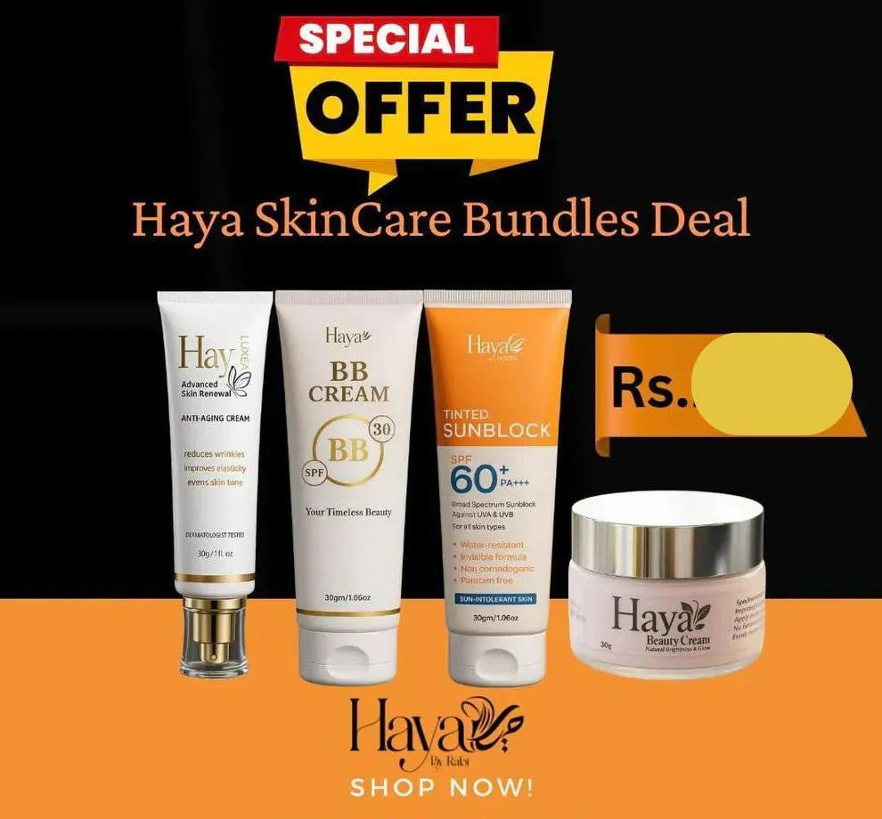 Haya SkinCare 4-in-1 Bundle for Pakistani Skin