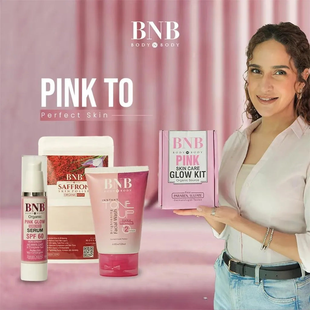 BNB Pink Glow Skin Care Kit for Perfect Skin