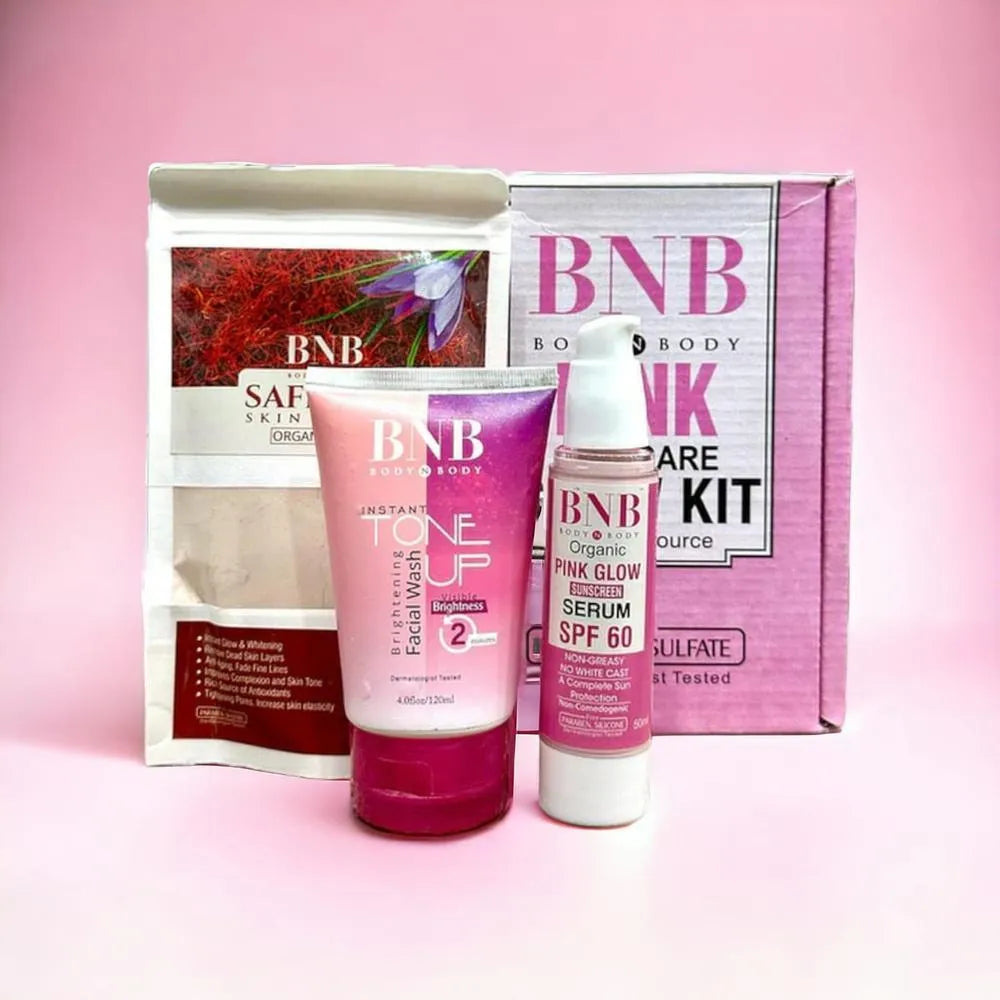 BNB Pink Glow Skin Care Kit for Perfect Skin