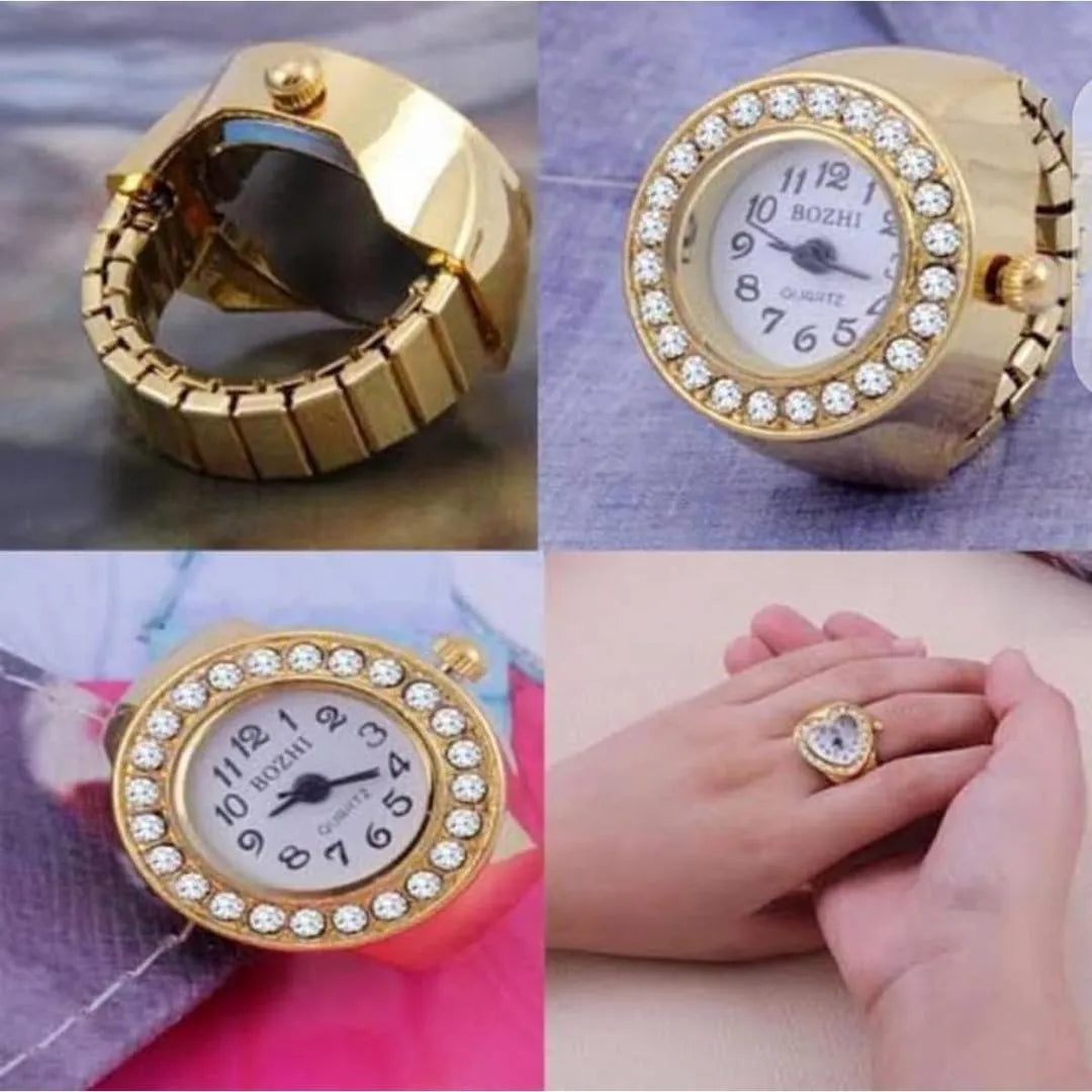 Finger Ring Watch Women Multicolor Fashion Casual Wear