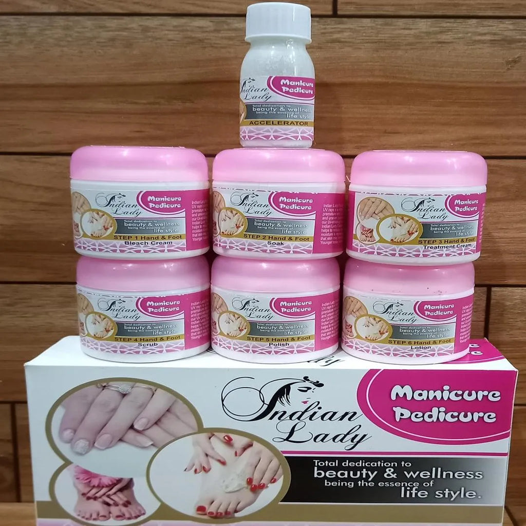 Pakistani Manicure & Pedicure Kit with 6 Steps for Smooth Hands & Feet