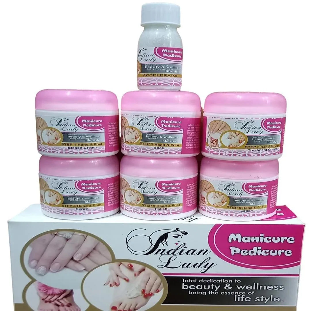 Pakistani Manicure & Pedicure Kit with 6 Steps for Smooth Hands & Feet