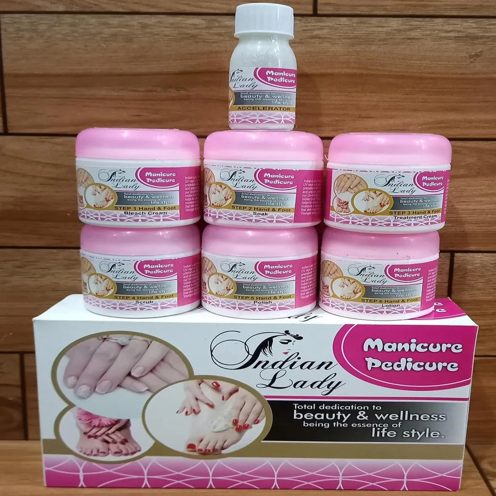 Pakistani Manicure & Pedicure Kit with 6 Steps for Smooth Hands & Feet