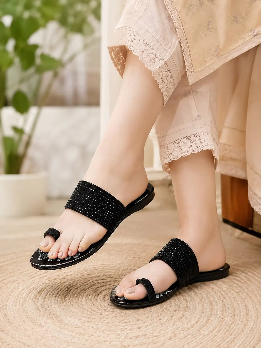 Women's Cork Fancy Flats