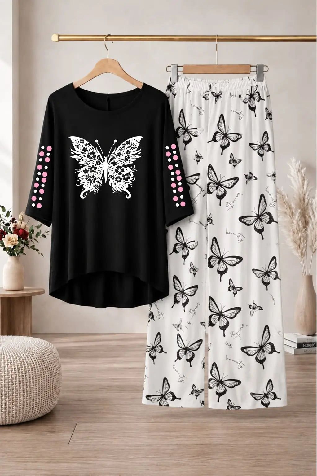 2 Pcs Women's Stitched Cotton Jersey Printed Night Suit