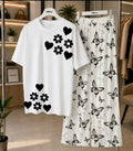 2 Pcs Women's Stitched Jersey Printed Night Suit
