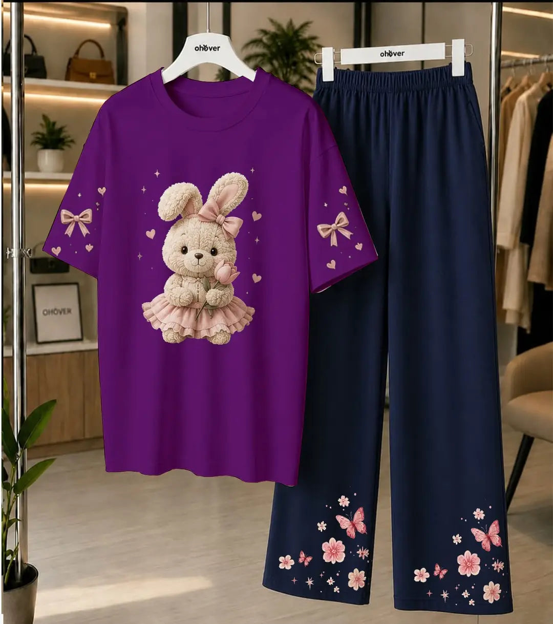 2 Pcs Women's Stitched Cotton Jersey Printed Night Suit