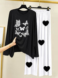 2 Pcs Women's Stitched Cotton Jersey Printed Night Suit