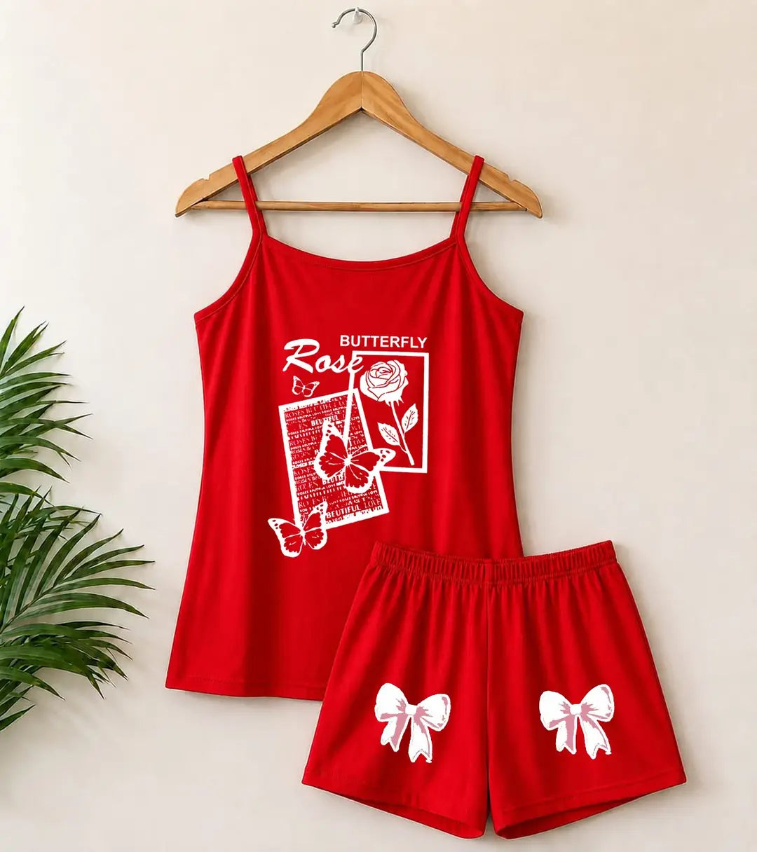 Cotton Jersey Printed Comfortable And Breathable Camisole Set