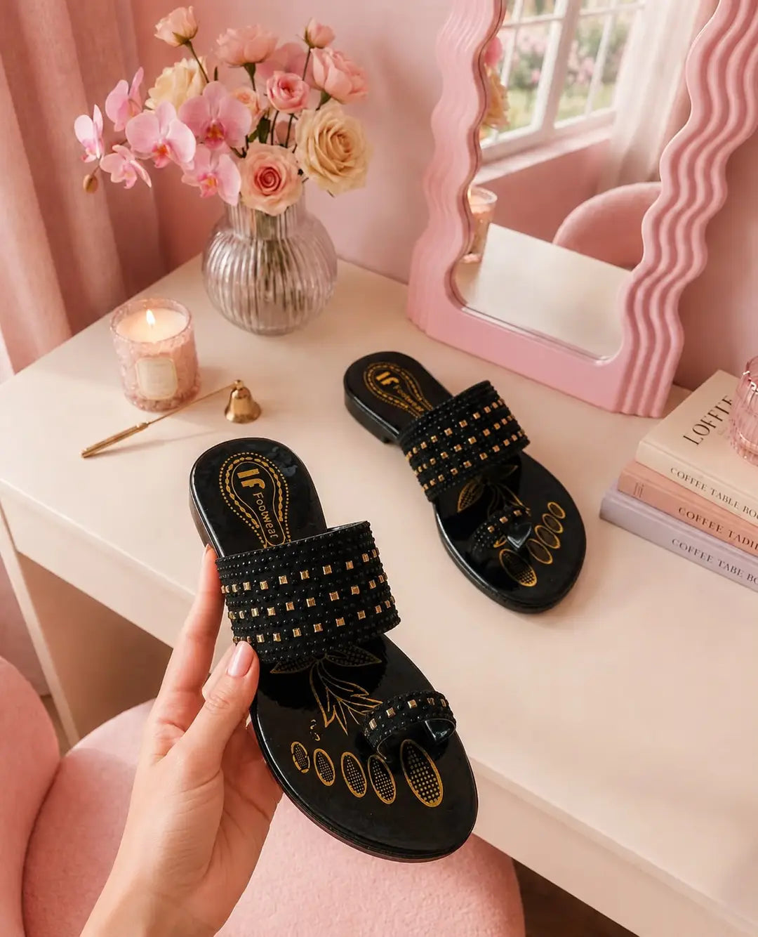 Women's Cork Formal Slippers