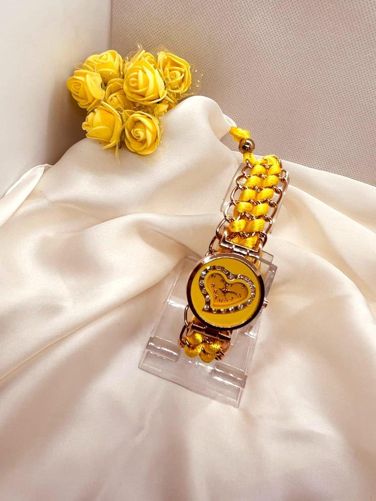 Stylish Heart Watch for Pakistani Girls with Sparkling Accents
