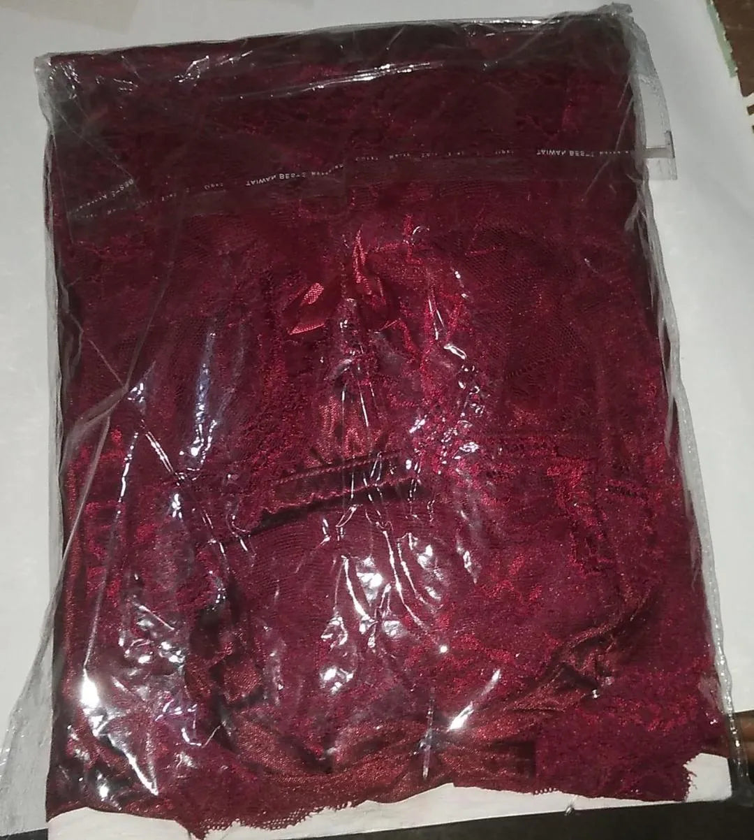 Red Silk Pajama Set for Women Medium