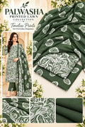 3 Pcs Women's Unstitched Digital Print Suit