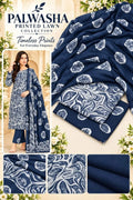 3 Pcs Women's Unstitched Digital Print Suit