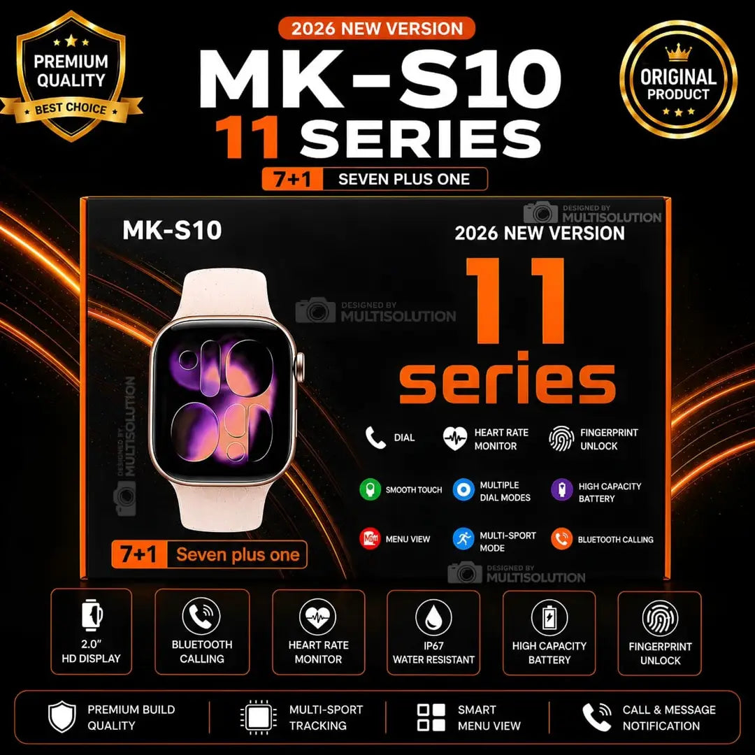 Series 11 Smartwatch 7 Straps Bluetooth 5.3 Black