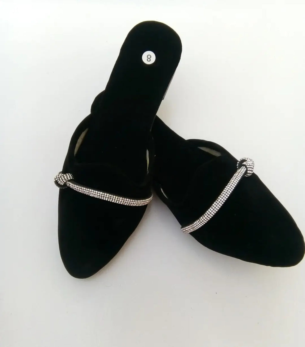 Women's Velvet Fancy Mules