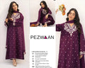 3 Pcs Women's Unstitched Embroidered Suit(HB)