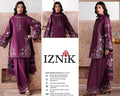 3 Pcs Women's Unstitched Embroidered Suit(HB)