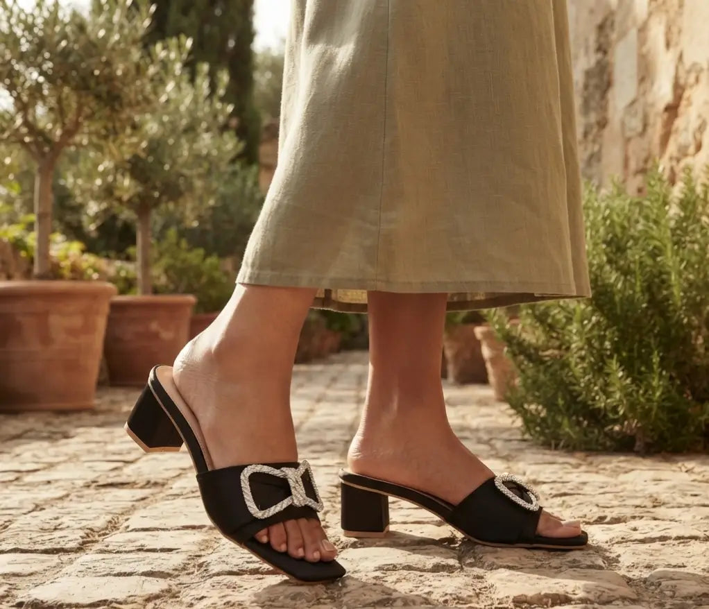 Women's Synthetic Leather Fancy Block Heels