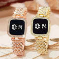 Digital Display Women's Bracelet Square Touch Watch