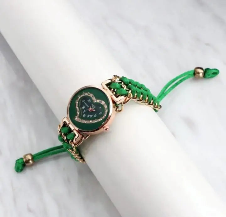 Heart Shaped Stylish Women's Bracelet Watch
