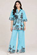 2 Pcs Women's Stitched Grip Printed Co-Ord Set