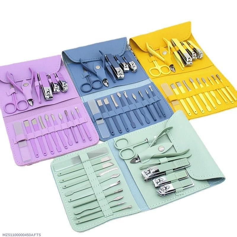 Stainless Steel Mani Pedi Kit Multicolor