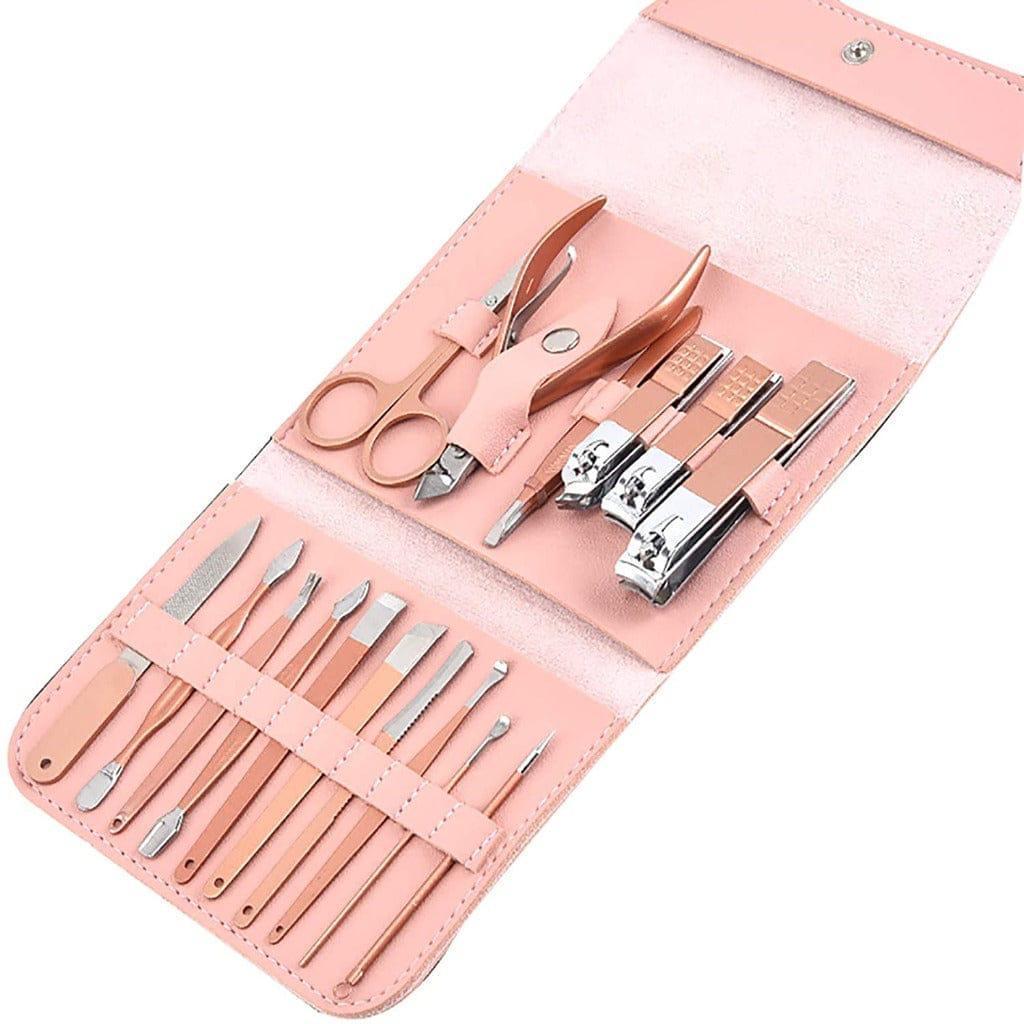 Stainless Steel Mani Pedi Kit Multicolor