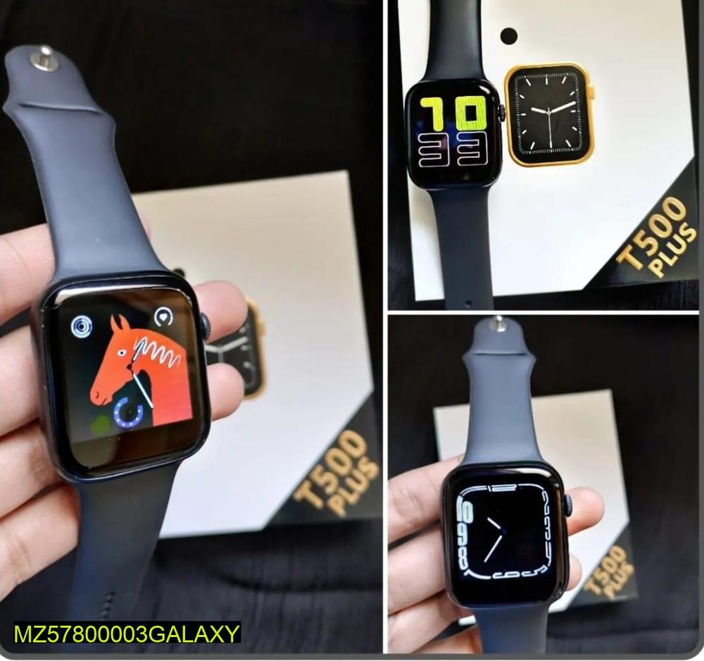 Smartwatch T500 Bluetooth with 2.5D Glass & Silicone Strap